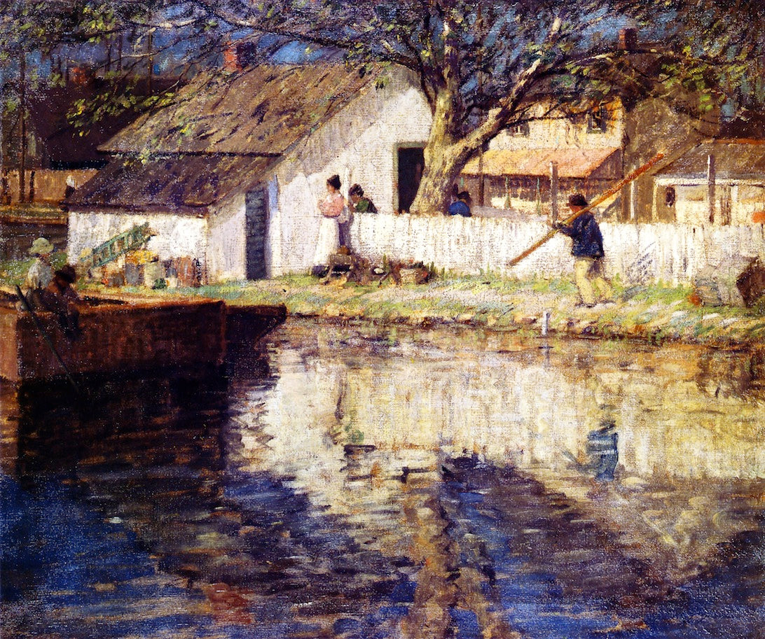 Little White House by Rae Sloan Bredin,16x12(A3) Poster