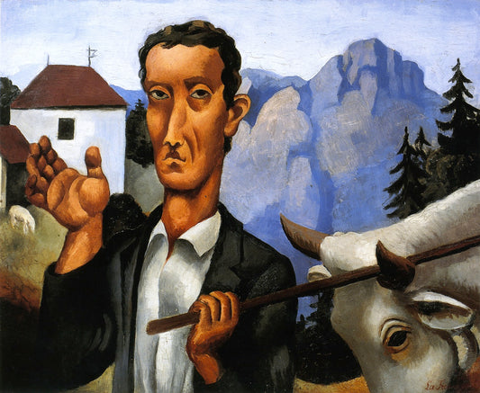 A Herdsman, vintage artwork by Roger de la Fresnaye, 12x8" (A4) Poster