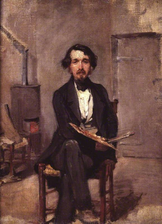 An Artist in His Studio, vintage artwork by Alfred George Stevens, A3 (16x12") Poster Print