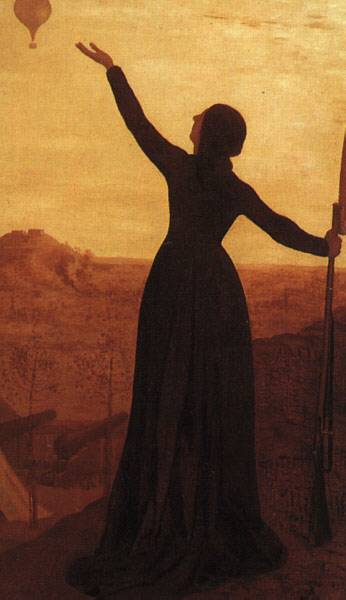 The Balloon, vintage artwork by Pierre Puvis de Chavannes, 12x8" (A4) Poster