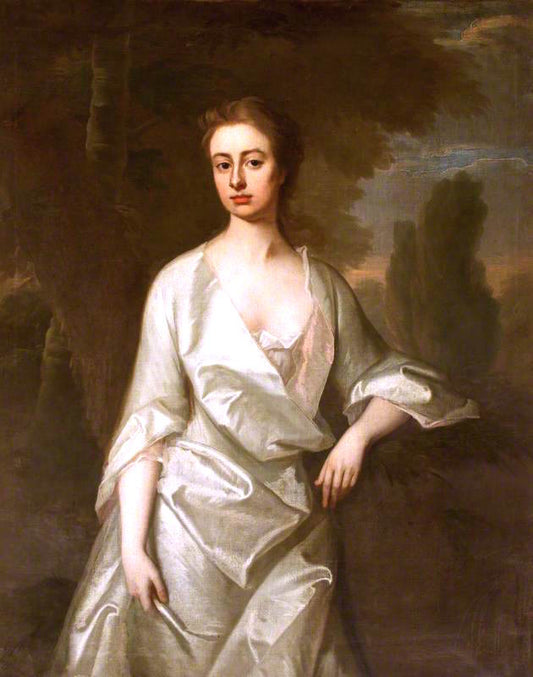 The Honourable Mary Mansel, Mrs John Ivory Talbot, vintage artwork by Michael Dahl, 12x8" (A4) Poster