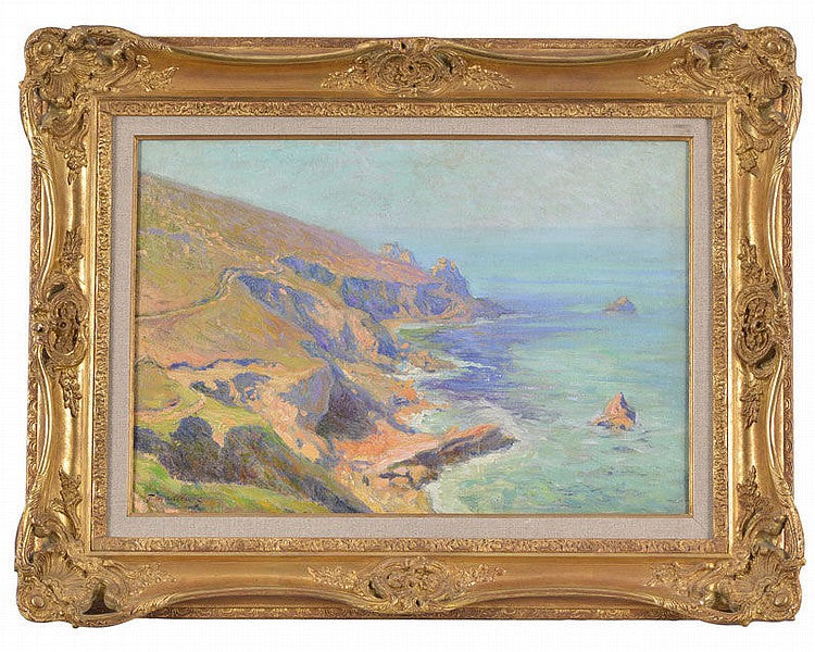 Cote Rocheuse, vintage artwork by Paul Madeline, 12x8" (A4) Poster