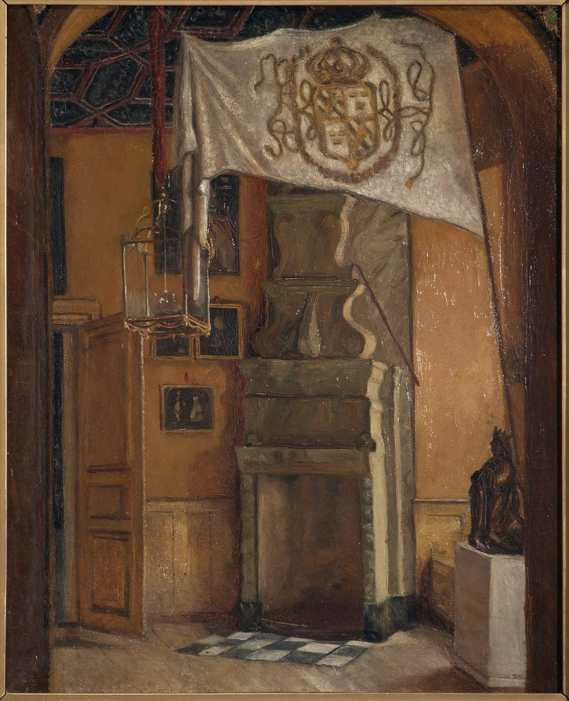 Guards' Room at Gripsholm, vintage artwork by Ernst Josephson, 12x8" (A4) Poster