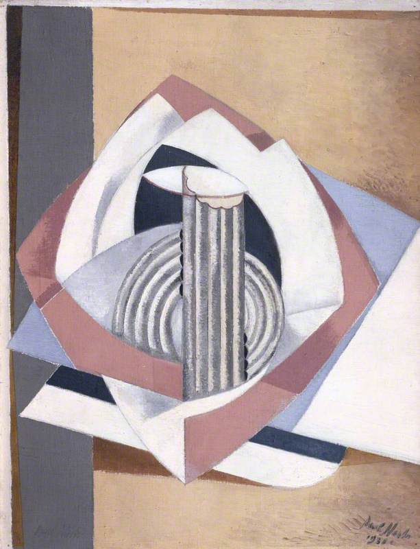 Kinetic Feature, vintage artwork by Paul Nash, 12x8" (A4) Poster