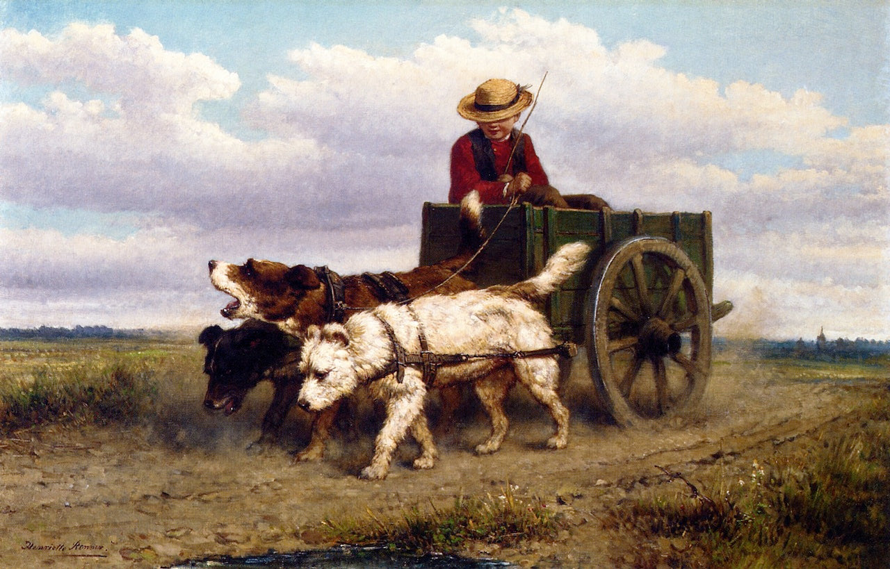 The Journey Home, vintage artwork by Henriette Ronner-Knip, A3 (16x12") Poster Print