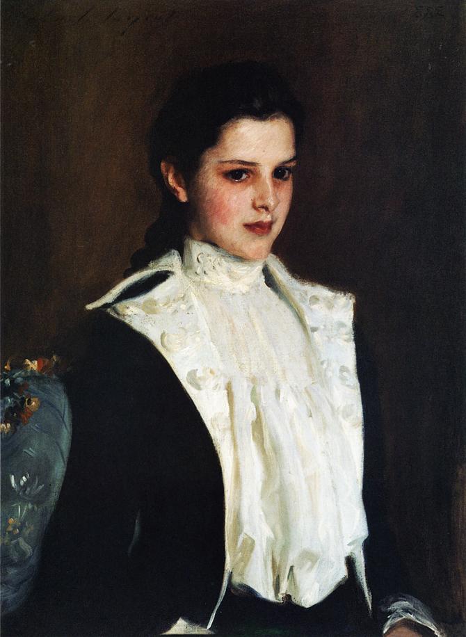 Alice Shepard, vintage artwork by John Singer Sargent, 12x8" (A4) Poster