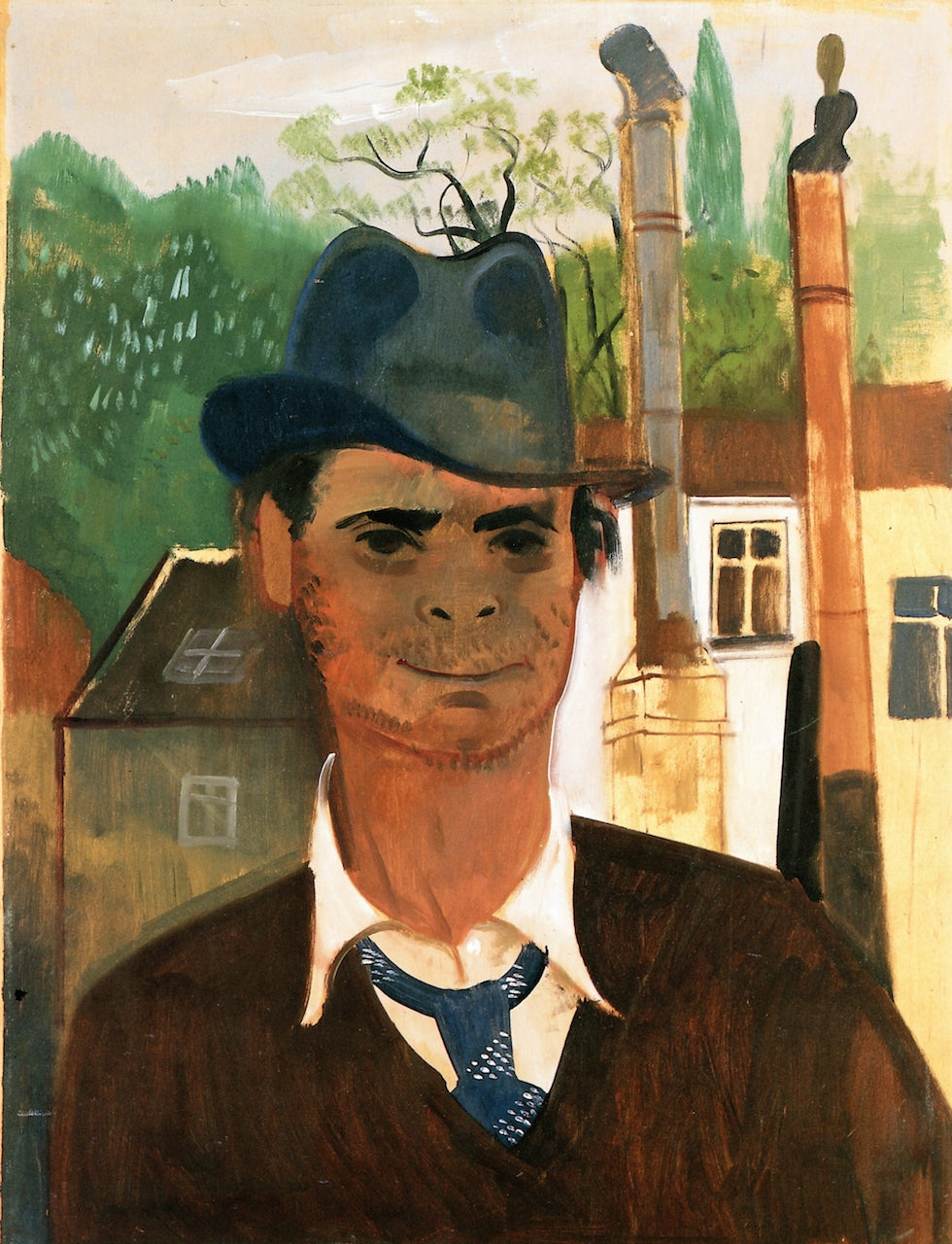 Self-Portrait in a Hat by Felix Nussbaum,16x12(A3) Poster