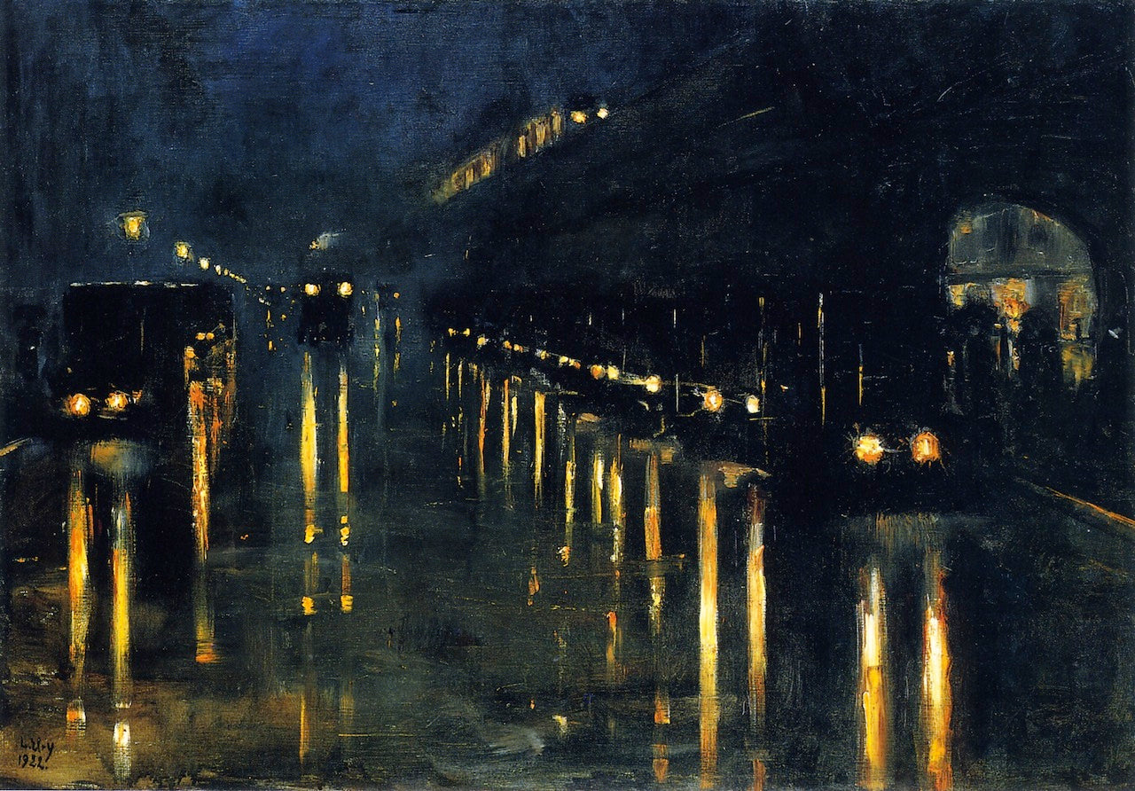 Hochbahnhof Bulowstraße by Lesser Ury,A3(16x12")Poster