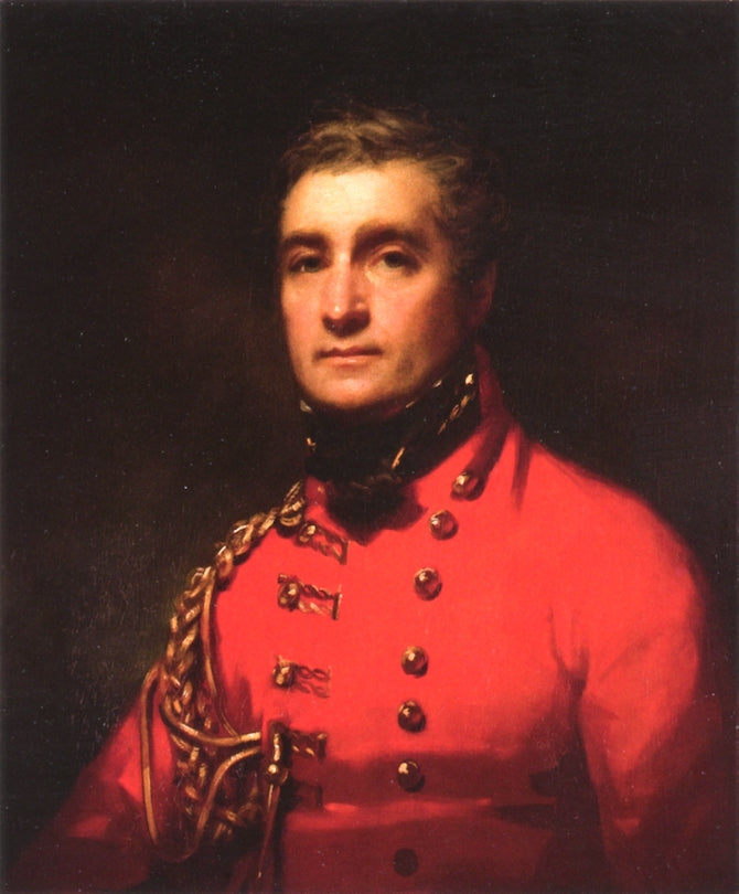 Portrait of General Henry Wynyard, vintage artwork by Sir Henry Raeburn, R.A., P.R.S.A., 12x8" (A4) Poster