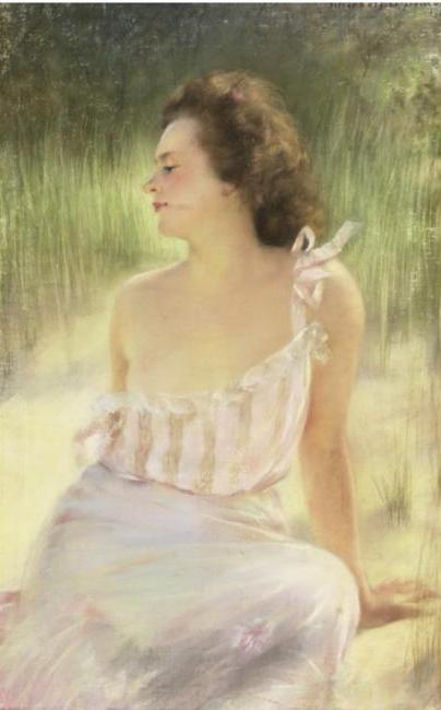 Sunbathing by Pierre Carrier-Belleuse,A3(16x12")Poster
