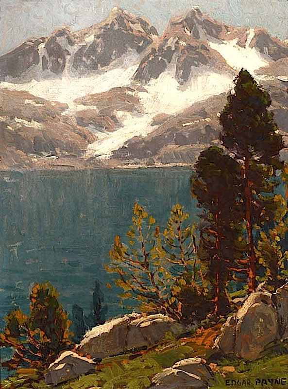 Azure Lake by Edgar Alwyn Payne,16x12(A3) Poster