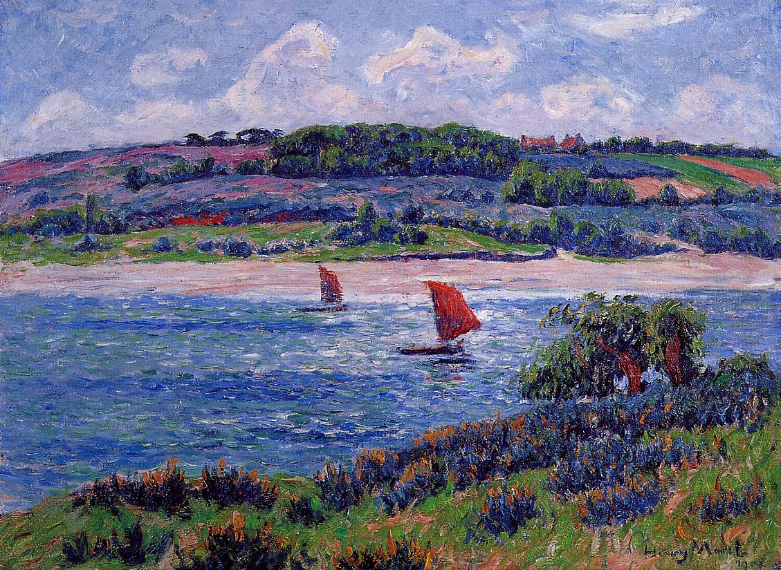 Balon River, Fnistere by Henry Moret,A3(16x12")Poster