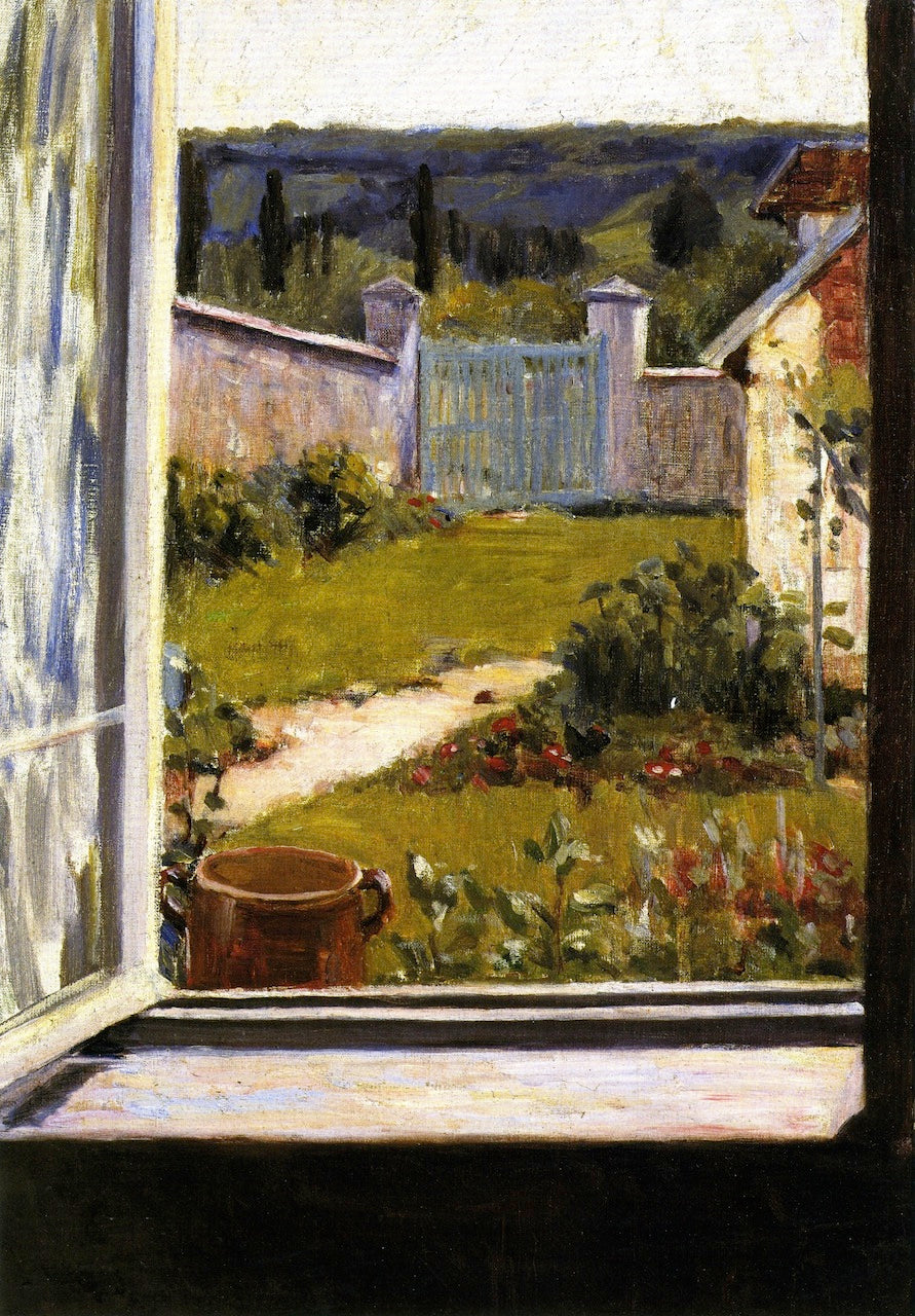 View Through the Studio Window, vintage artwork by Mary Hallock Foote, 12x8" (A4) Poster