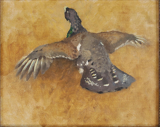 A Wood Grouse, vintage artwork by Bruno Liljefors, 12x8" (A4) Poster