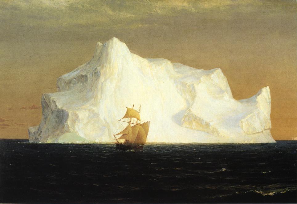 The Iceberg, vintage artwork by Frederic Edwin Church, 12x8" (A4) Poster