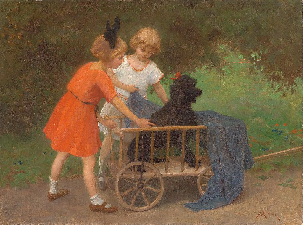 Patient Playfellow by Simon Glucklich,A3(16x12")Poster