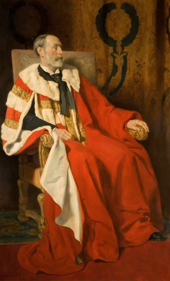 Edward George Percy Littleton, vintage artwork by John Maler Collier, 12x8" (A4) Poster