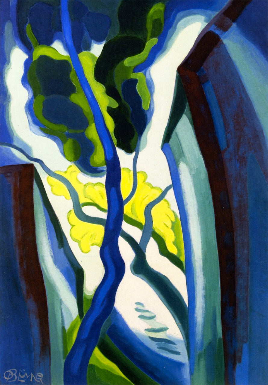 Moonlight on a Creek by Oscar Bluemner,A3(16x12")Poster