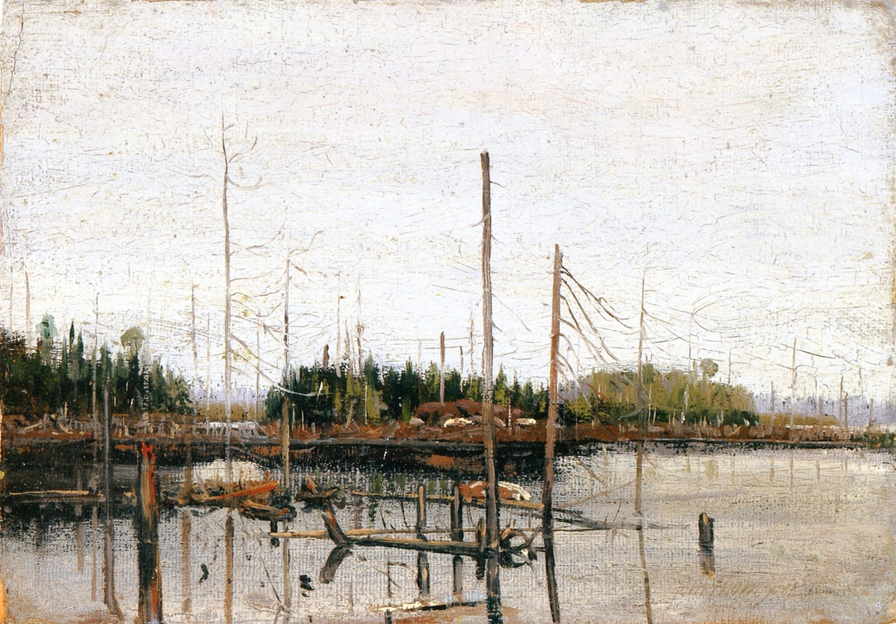 Drowned Land, vintage artwork by Tom Thomson, 12x8" (A4) Poster