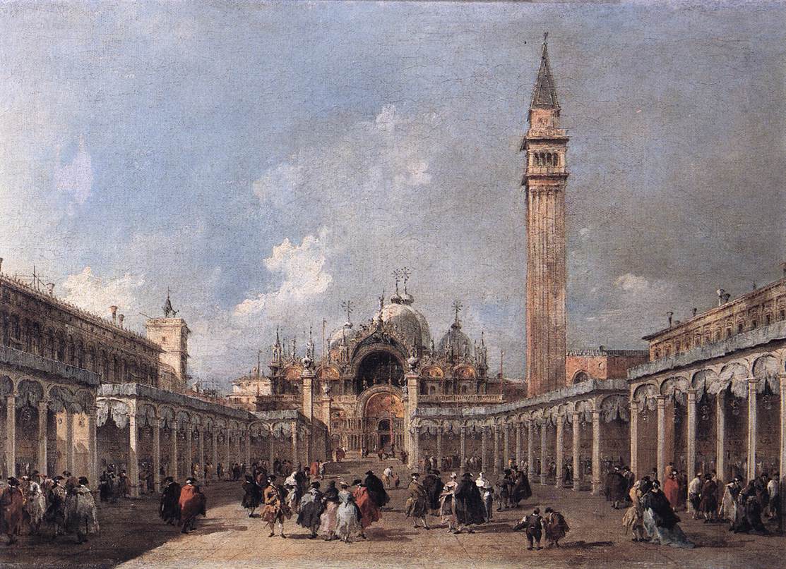 The Feast of the Ascension, vintage artwork by Francesco Guardi, 12x8" (A4) Poster