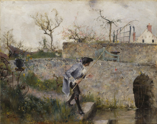 A Bite!, vintage artwork by Carl Larsson, 12x8" (A4) Poster