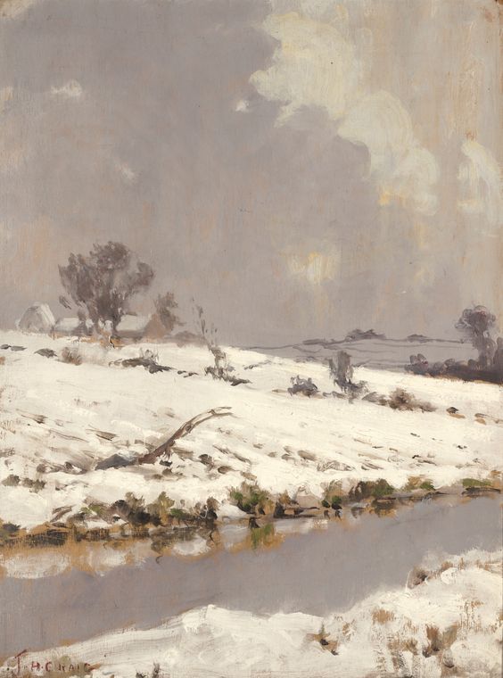 Winter in Antrim by James Humbert Craig,16x12(A3) Poster