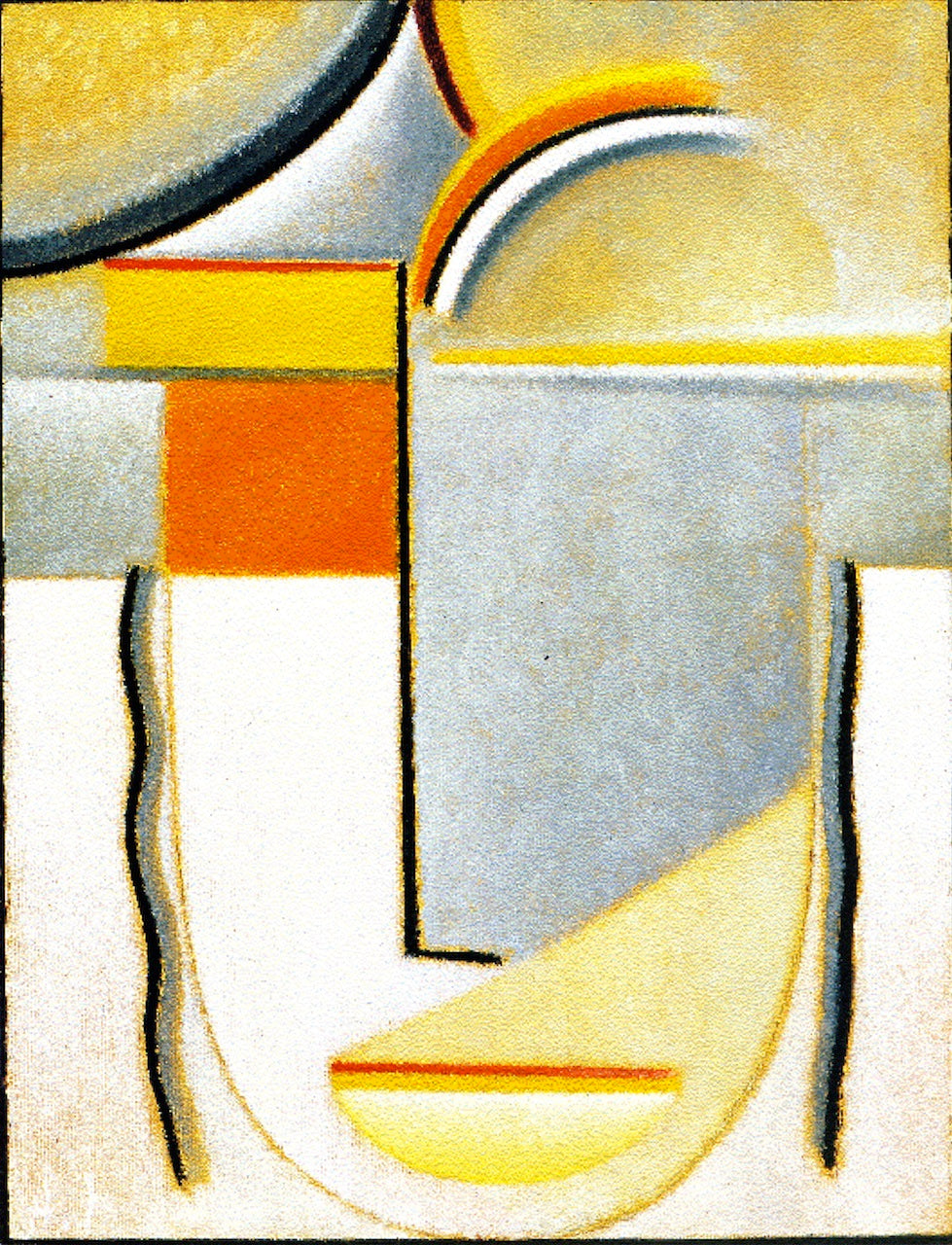Abstract Head: Winter Ringing, vintage artwork by Alexei von Jawlensky, 12x8" (A4) Poster