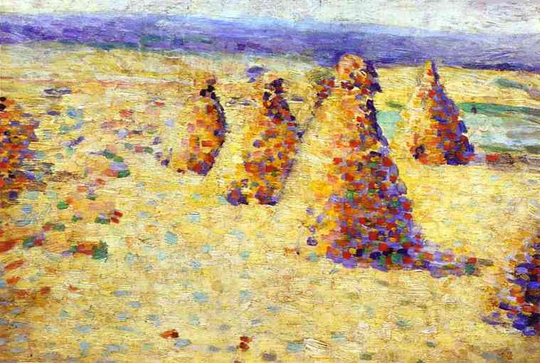 Hay Ricks in Normandy by Charles Angrand,A3(16x12")Poster