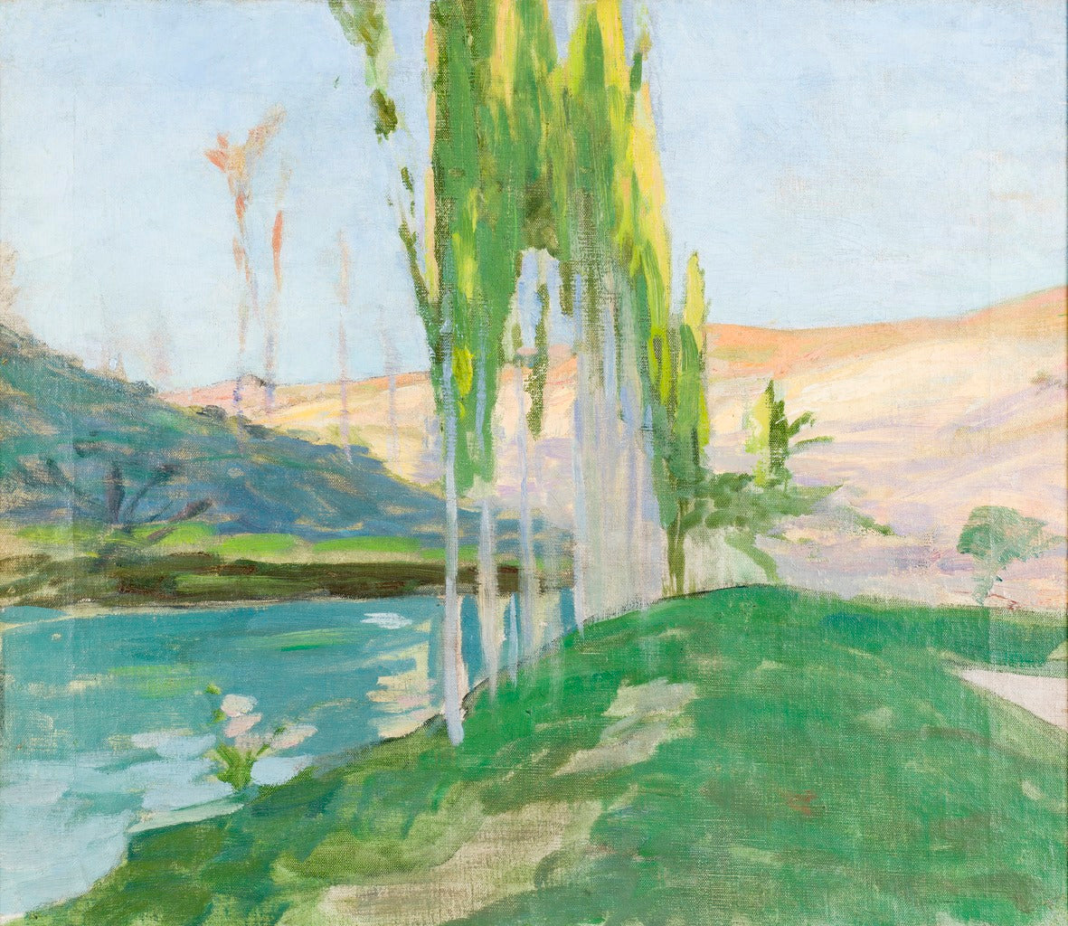Poplars Growing near a Watercourse by Richard Bergh,A3(16x12")Poster