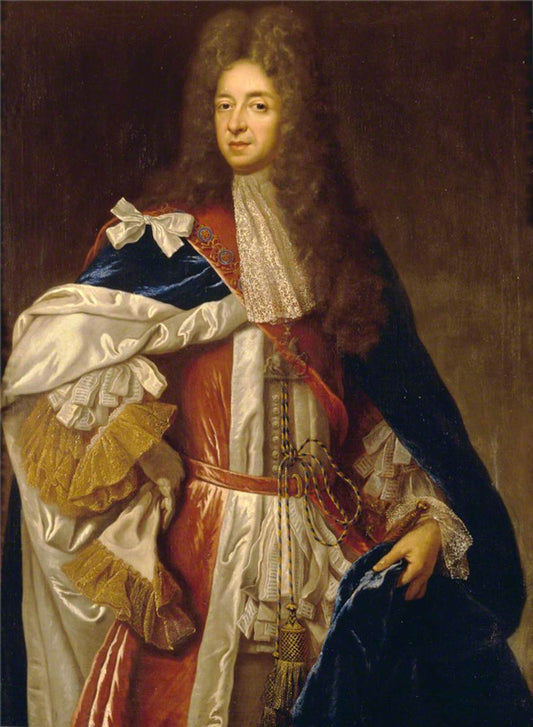 Sir William Herbert (1626–1696), 3rd Baron and 1st Earl and 1st Marquess/Duke of Powis, vintage artwork by François de Troy, 12x8" (A4) Poster