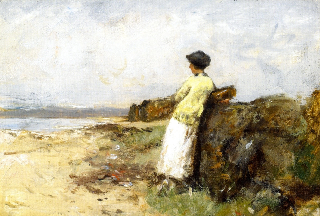 The Trysting Place, Machrihanish, vintage artwork by Robert Gemmell Hutchison R.S.A. R.S.W., 12x8" (A4) Poster