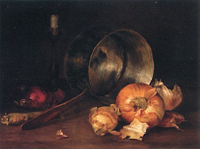 Spanish Onions, vintage artwork by Ida Pulis Lathrop, 12x8" (A4) Poster