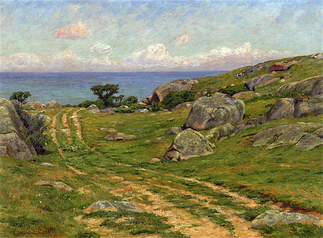 Old Road, Annisquam, vintage artwork by Edmund Elisha Case, 12x8" (A4) Poster