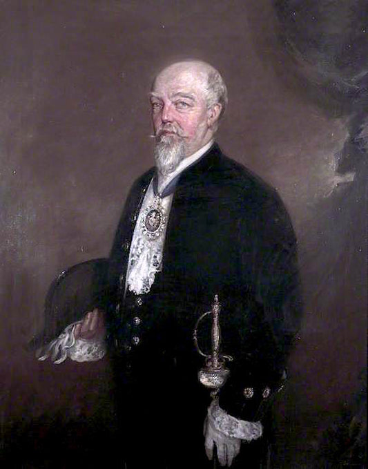 Professor Richard Caton, MD, FRCP, LLD, Pro-Chancellor of the University of Liverpool, vintage artwork by Gerard Chowne, 12x8" (A4) Poster