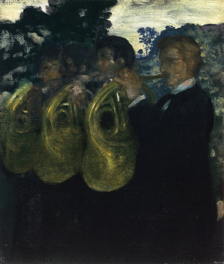 The Horn Players by Arthur B. Davies,A3(16x12")Poster