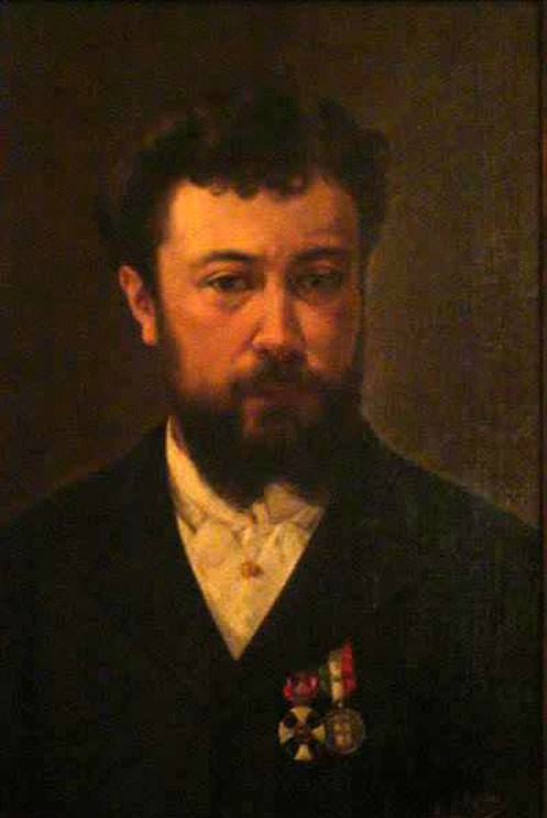 Portrait of Giuseppe Giuliano, vintage artwork by Angelo D'Agata, 12x8" (A4) Poster