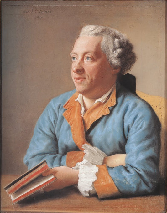 Charles-Simon Favart, vintage artwork by Jean-Étienne Liotard, 12x8" (A4) Poster