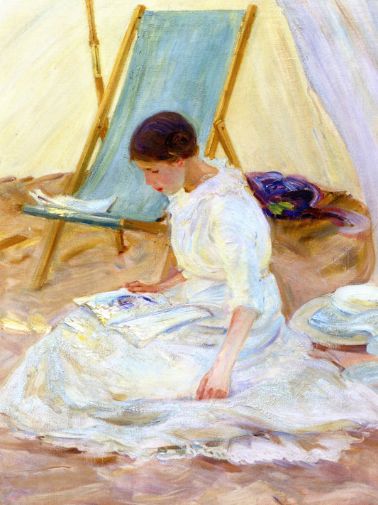 In the Tent, vintage artwork by Helen Galloway McNicoll, 12x8" (A4) Poster