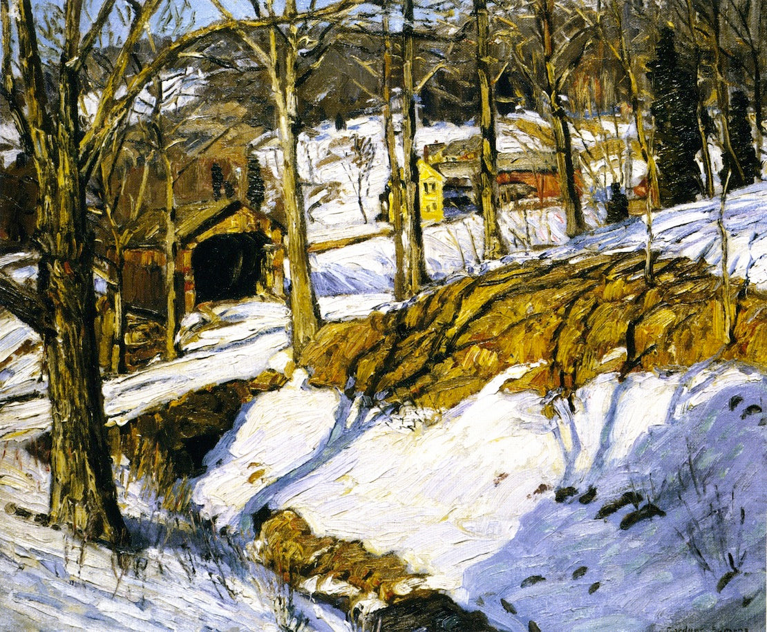 Covered Bridge by George Gardner Symons,A3(16x12")Poster