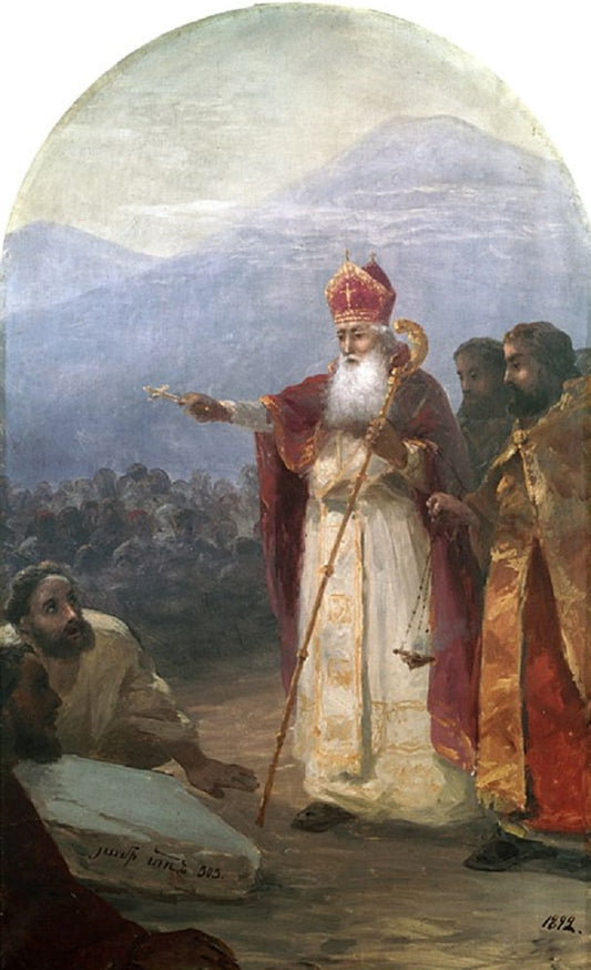 The Baptism of Armenians, vintage artwork by Ivan Constantinovich Aivazovsky, A3 (16x12") Poster Print