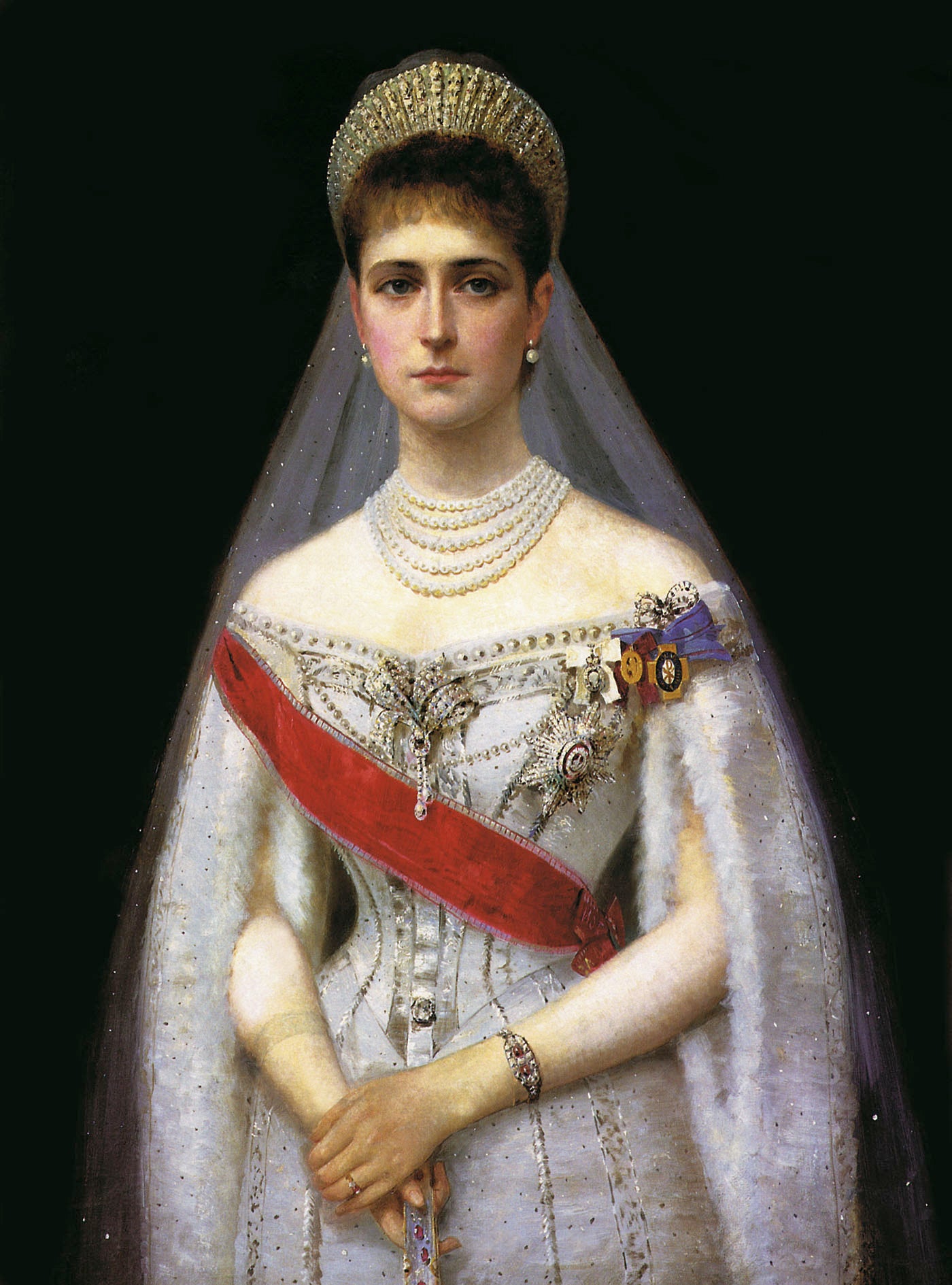 Portrait of Empress Alexandra Fedorovna by Ilya Galkin,A3(16x12")Poster