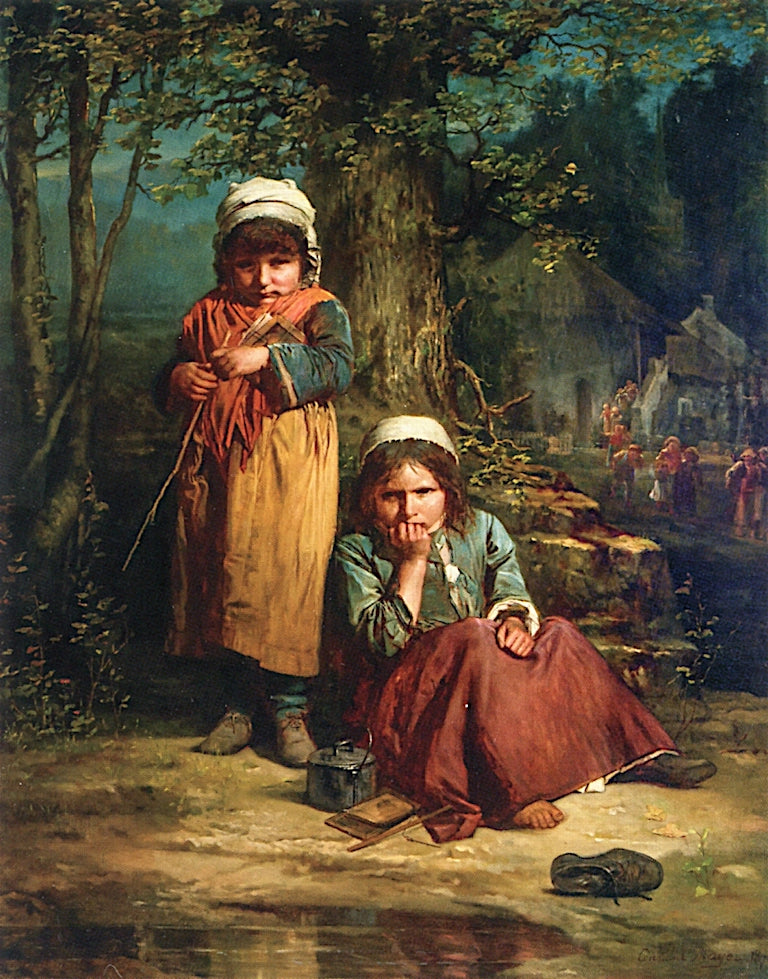 The Truants, vintage artwork by Constant Mayer, 12x8" (A4) Poster