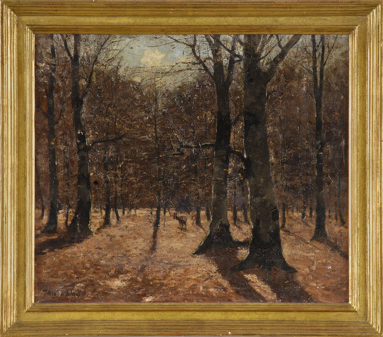 Forest in Autumn, vintage artwork by Peter Paul Muller, 12x8" (A4) Poster