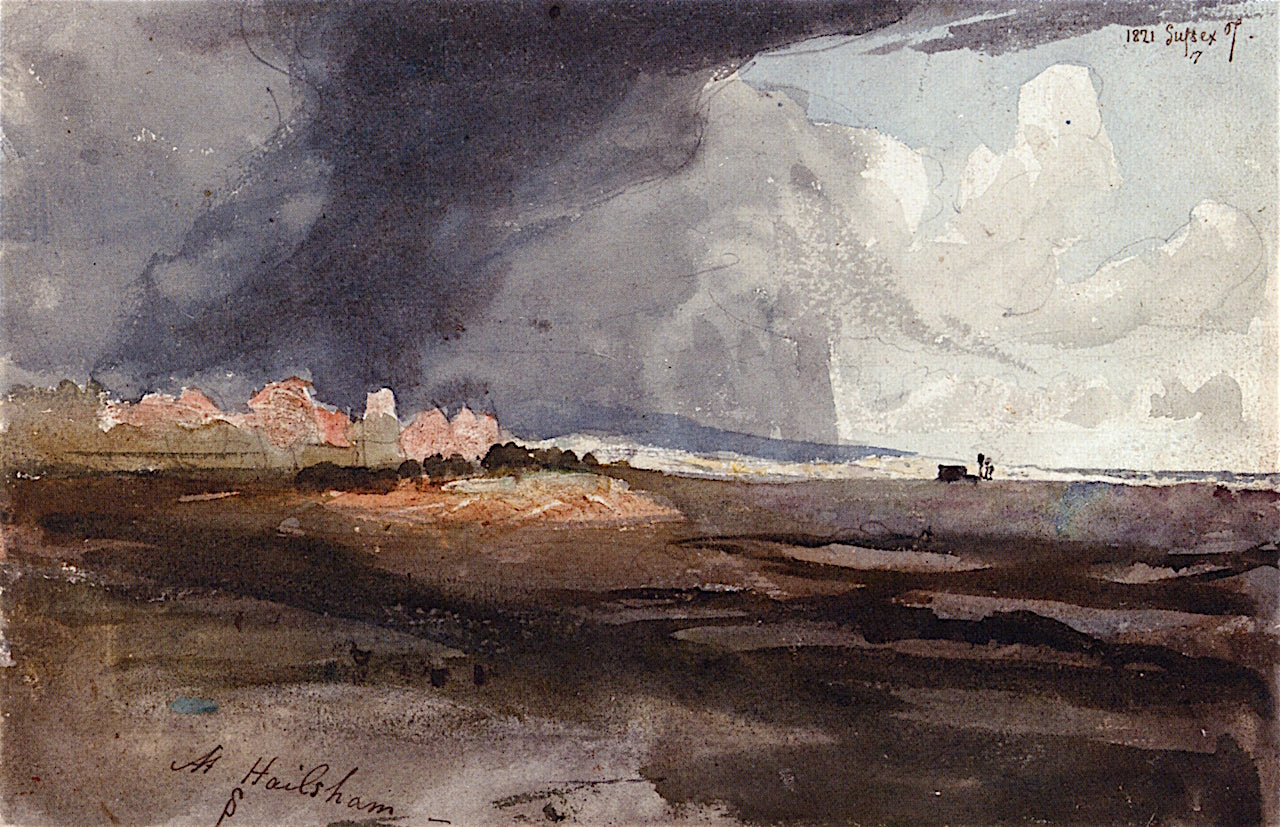 At Hailsham, Sussex: Storm Approaching, vintage artwork by Samuel Palmer, A3 (16x12") Poster Print