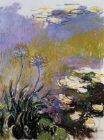 Agapanthus, vintage artwork by Claude Monet, 12x8" (A4) Poster