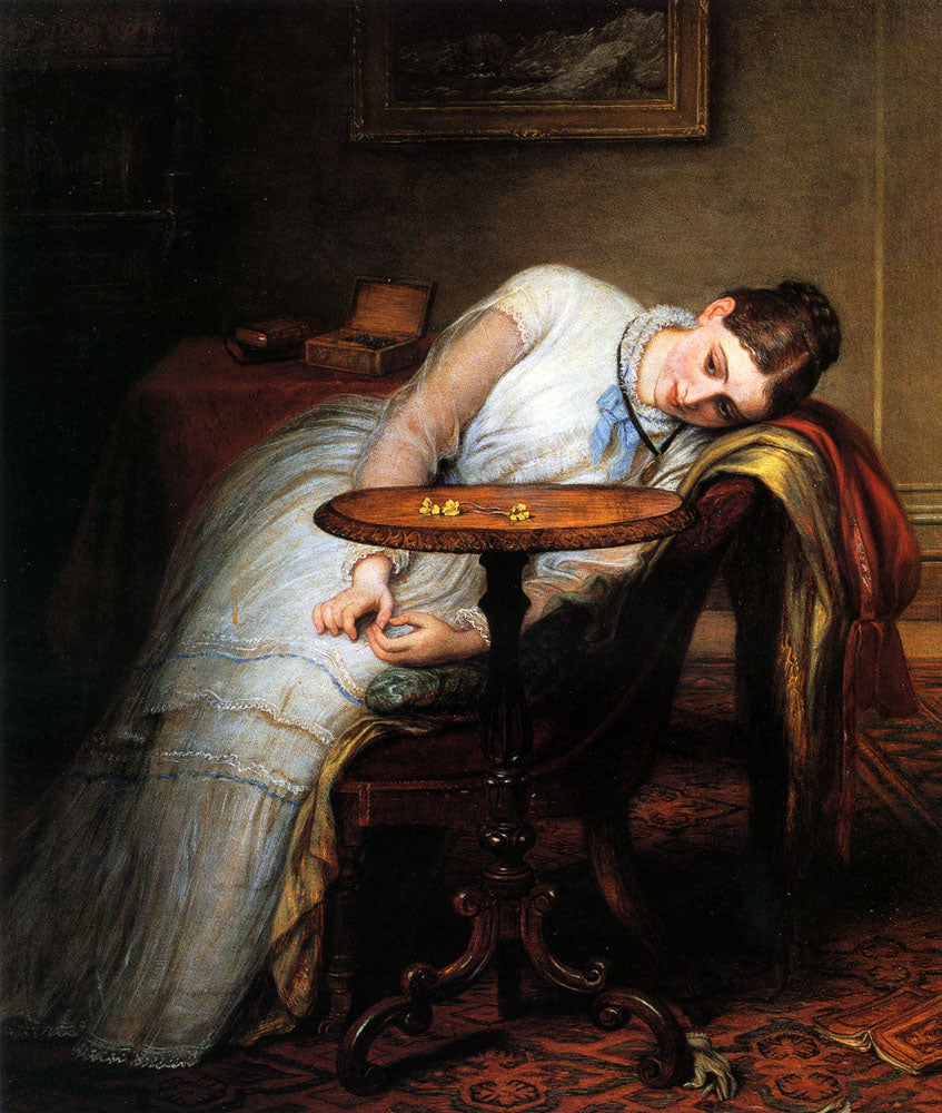 Hope Deferred, and Hope and Fears that Kindle Hope, vintage artwork by Charles West Cope, A3 (16x12") Poster Print