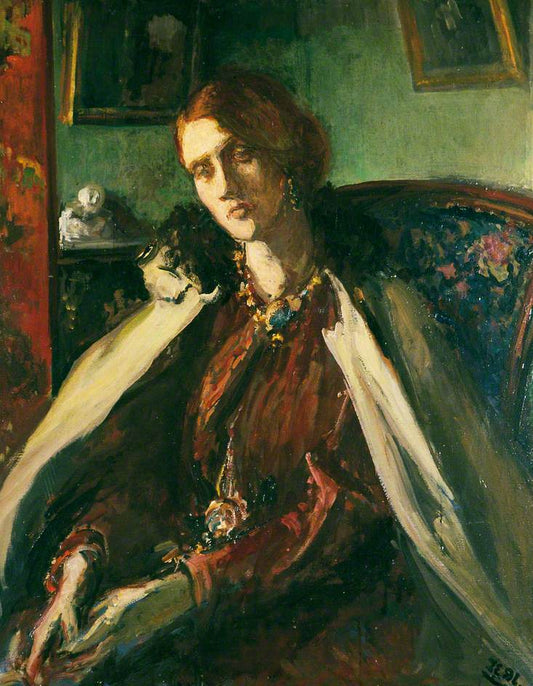 Julia Prinsep Stephen, nee Jackson, vintage artwork by Jacques-Émile Blanche, 12x8" (A4) Poster