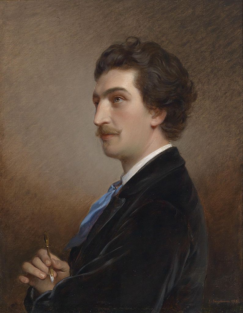 The Painter Anton Ebert, vintage artwork by Josef Neugebauer, A3 (16x12") Poster Print