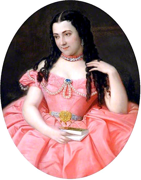 Josephine Bowes, vintage artwork by Attributed to Louis William Desanges, A3 (16x12") Poster Print