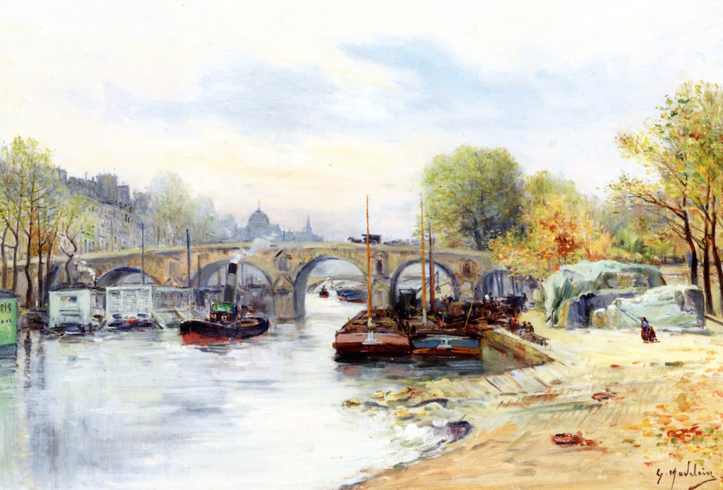 The Pont Neuf by Gustave Madelain,A3(16x12")Poster